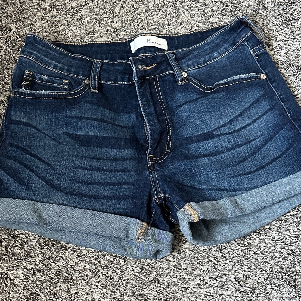 KanCan Dark Blue Jean Shorts